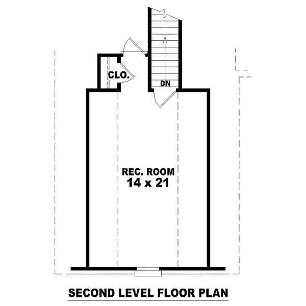 European Floor Plan - Upper Floor Plan #81-1464