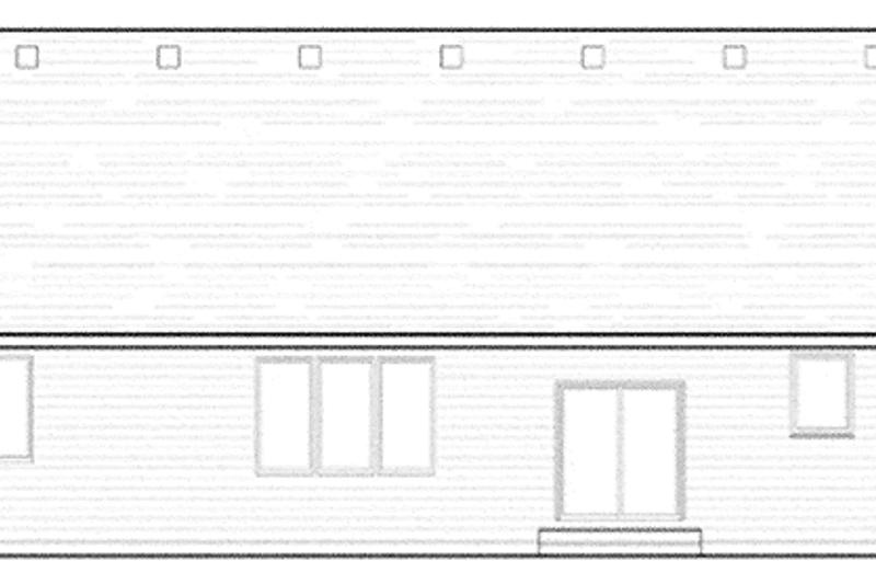 Home Plan - Exterior - Rear Elevation for European House Plan #51-980 - 3 bed, 2.5 bath