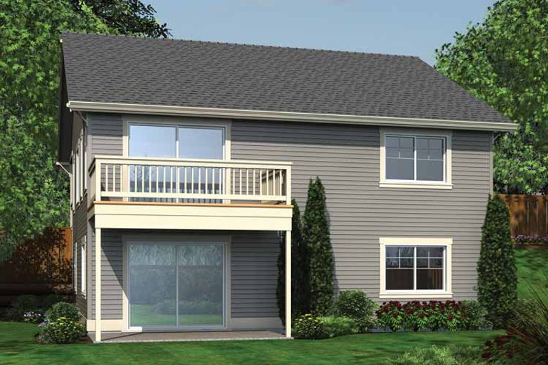 Dream House Plan - Exterior - Rear Elevation for Ranch House Plan #132-540 - 3 bed, 2.5 bath
