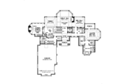 Tudor Style House Plan - 4 Beds 4.5 Baths 3983 Sq/Ft Plan #929-947 