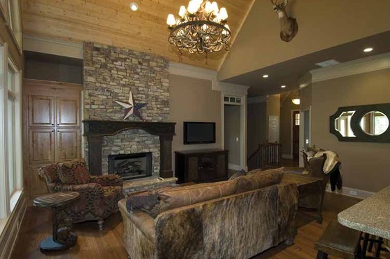 Interior - Family Room 1 for Country House Plan #54-367 - 3 bed, 2.5 bath