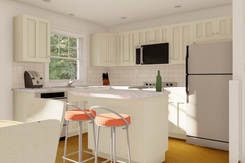 Dream House Plan - Interior - Kitchen for Country House Plan #126-244 - 2 bed, 2 bath