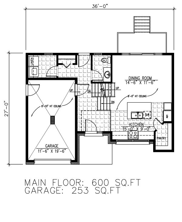 Modern Floor Plan - Main Floor Plan #138-379
