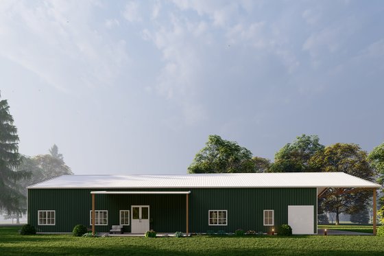 Exterior - Other Elevation 4 for Barndominium House Plan #1107-27 - 4 bed, 3.5 bath