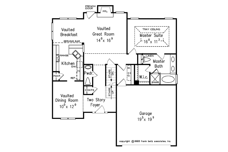 Home Plan - Floor Plan - Main Floor for Country House Plan #927-56 - 3 bed, 2.5 bath