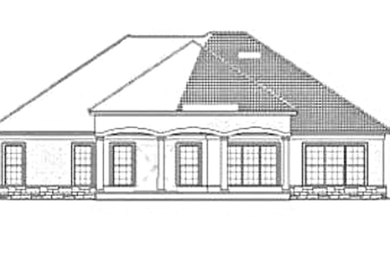 Dream House Plan - Exterior - Rear Elevation for Mediterranean House Plan #17-3368 - 4 bed, 2 bath