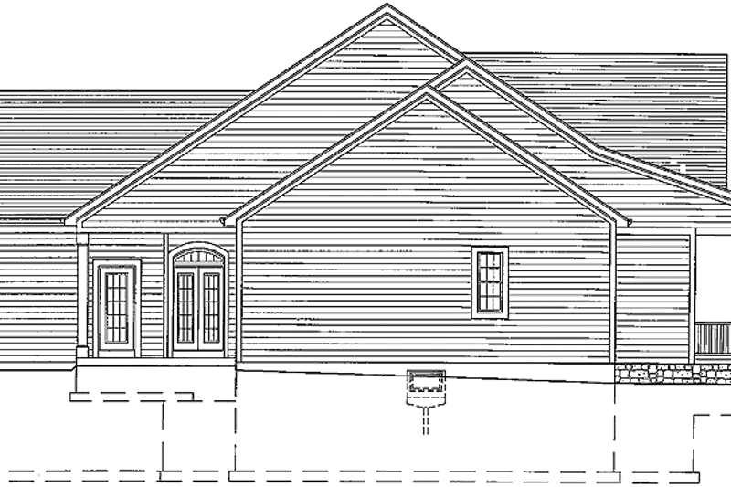 Home Plan - Exterior - Other Elevation for Country House Plan #46-778 - 3 bed, 2 bath