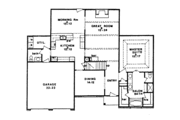Tudor Style House Plan - 4 Beds 4.5 Baths 2694 Sq/Ft Plan #405-318 