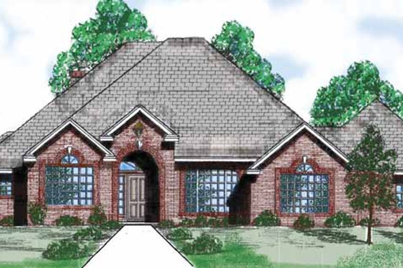Architectural House Design - Traditional Exterior - Front Elevation Plan #52-271