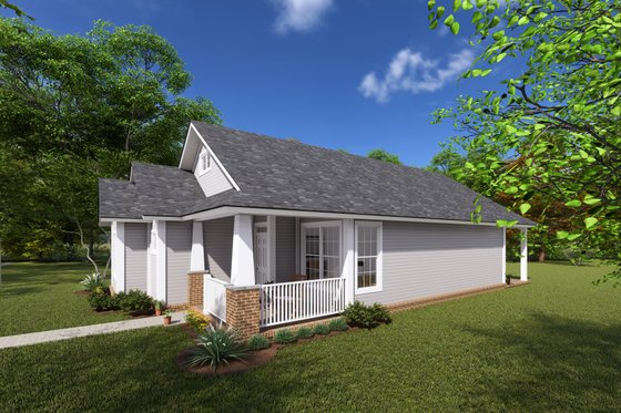 Exterior - Other Elevation for Cottage House Plan #513-2211 - 3 bed, 2 bath