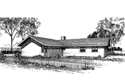 Country Style House Plan - 3 Beds 2 Baths 1392 Sq/Ft Plan #60-907 
