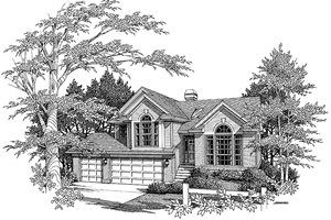 Contemporary Exterior - Front Elevation Plan #48-749