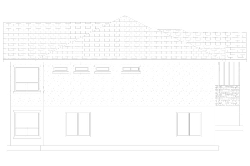 Architectural House Design - Exterior - Other Elevation for Craftsman House Plan #1060-430 - 3 bed, 2 bath