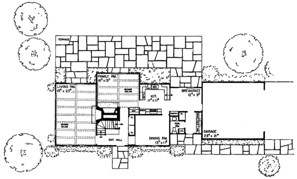 Dream House Plan - Colonial Floor Plan - Main Floor Plan #72-580
