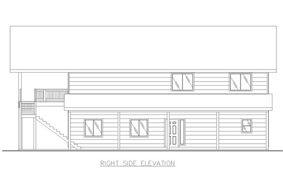 Exterior - Other Elevation 1 for Bungalow House Plan #117-807 - 3 bed, 3 bath