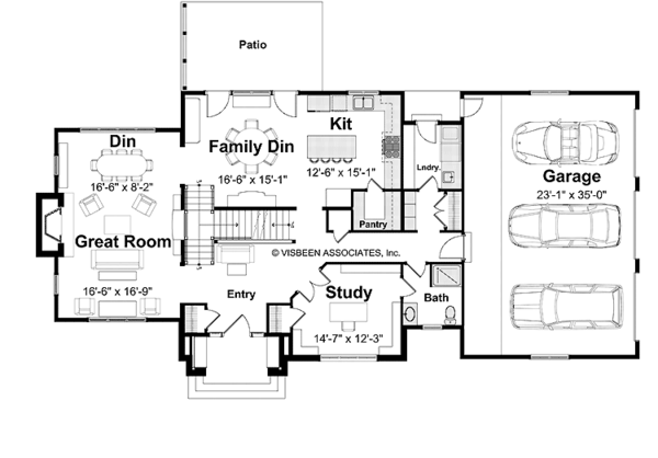Home Plan - Country Floor Plan - Main Floor Plan #928-114
