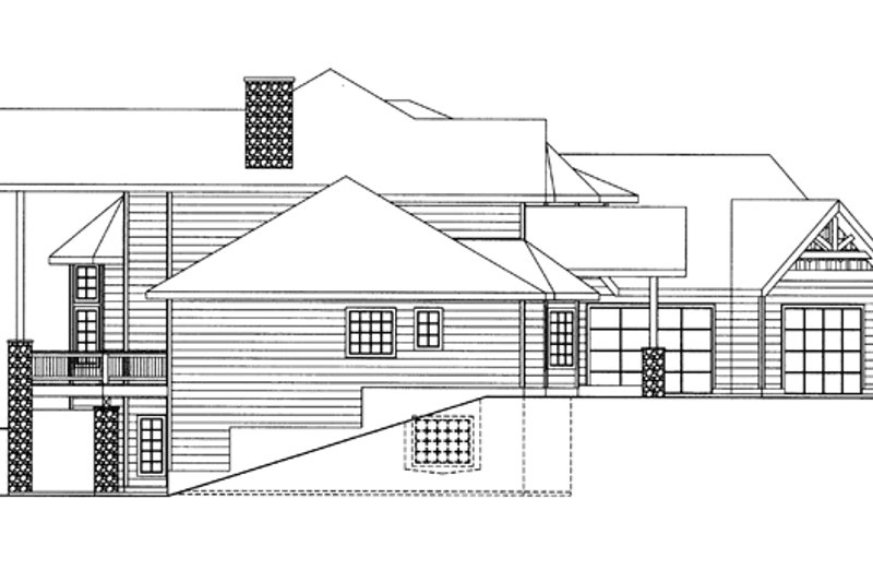 Architectural House Design - Exterior - Other Elevation for Contemporary House Plan #117-844 - 4 bed, 3.5 bath