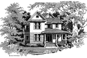 Dream House Plan - Exterior - Front Elevation for Country House Plan #952-61 - 3 bed, 2.5 bath
