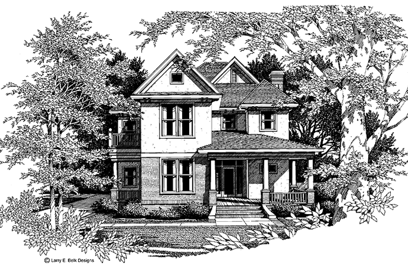 House Blueprint - Country Exterior - Front Elevation Plan #952-61