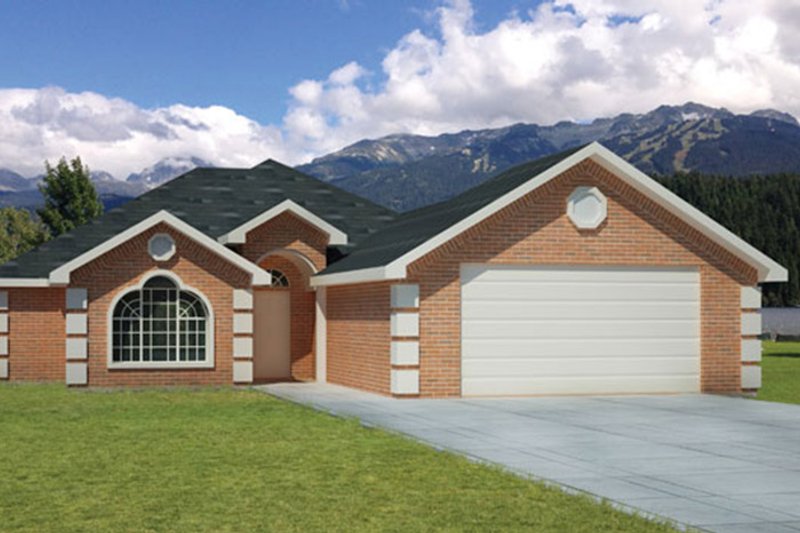 Dream House Plan - Exterior - Front Elevation 4 for European House Plan #1061-15 - 3 bed, 2 bath