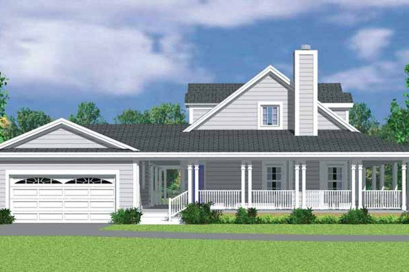 Architectural House Design - Exterior - Other Elevation 1 for Victorian House Plan #72-1132 - 3 bed, 2 bath