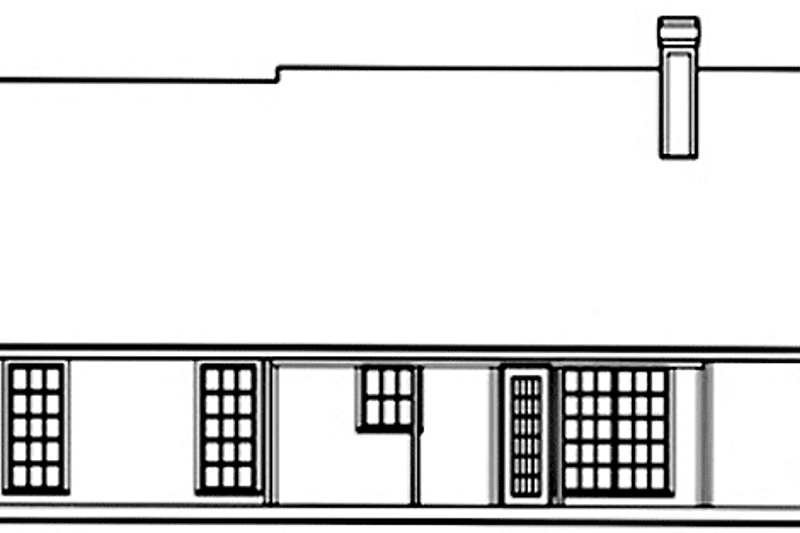 Dream House Plan - Exterior - Rear Elevation for Country House Plan #42-669 - 3 bed, 2 bath