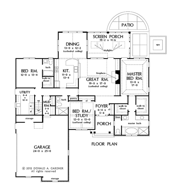 Home Plan - Traditional Floor Plan - Main Floor Plan #929-959