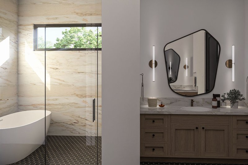 Architectural House Design - Interior - Bathroom for Prairie House Plan #455-335 - 3 bed, 2.5 bath