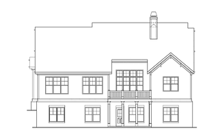 Exterior - Rear Elevation for Bungalow House Plan #927-418 - 4 bed, 3 bath