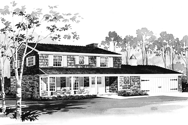 House Plan Design - Country Exterior - Front Elevation Plan #72-588