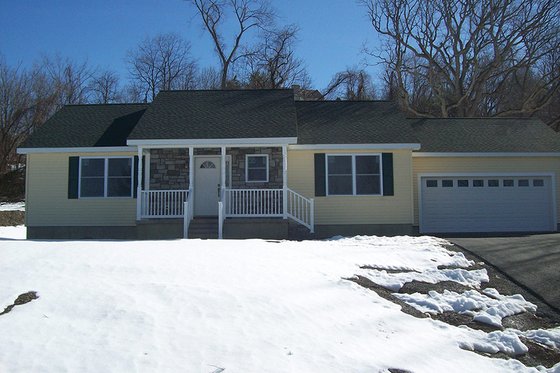 Exterior - Front Elevation 3 for Ranch House Plan #1061-35 - 2 bed, 2 bath