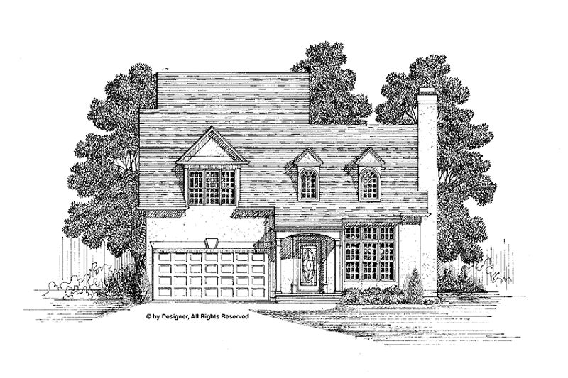 Architectural House Design - Exterior - Front Elevation 3 for Traditional House Plan #56-661 - 3 bed, 3 bath