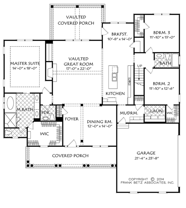 House Plan Design - Traditional Floor Plan - Main Floor Plan #927-968