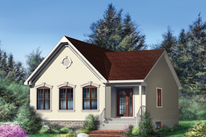 Country Exterior - Front Elevation Plan #25-4655