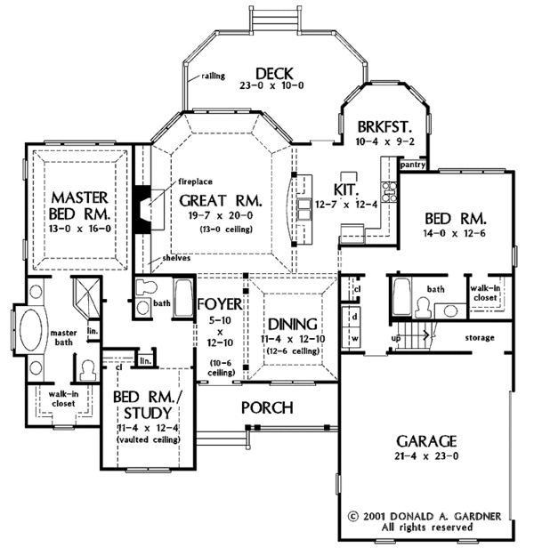 Architectural House Design - Craftsman Floor Plan - Main Floor Plan #929-650