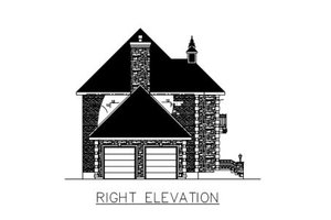Exterior - Other Elevation 1 for European House Plan #138-315 - 3 bed, 1.5 bath