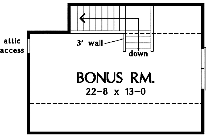 Home Plan - Floor Plan - Upper Floor for Country House Plan #929-275 - 3 bed, 2 bath