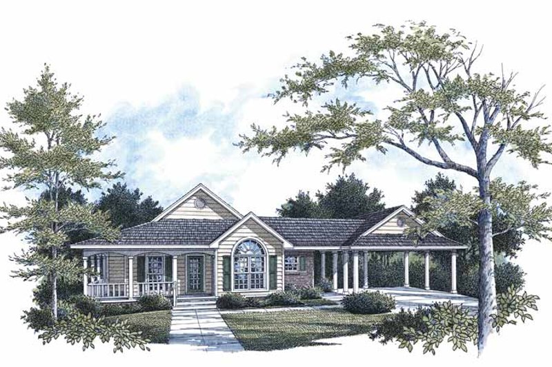 Home Plan - Traditional Exterior - Front Elevation Plan #14-271