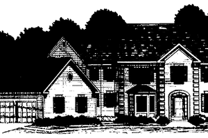 Dream House Plan - Colonial Exterior - Front Elevation Plan #328-215
