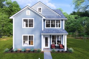 Cottage Exterior - Front Elevation Plan #513-2263