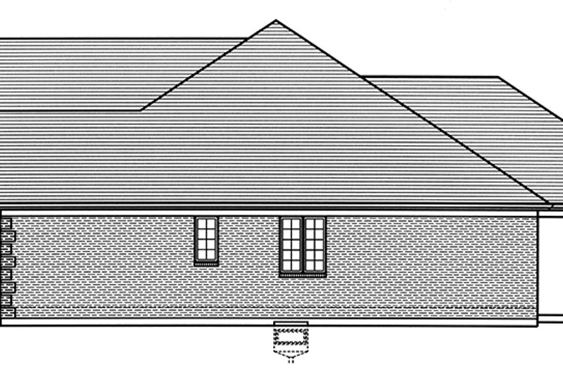 Dream House Plan - Exterior - Other Elevation for Colonial House Plan #46-866 - 3 bed, 2 bath