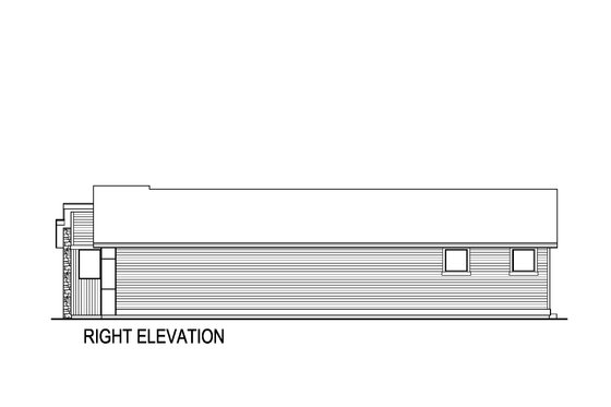 Exterior - Other Elevation 1 for Contemporary House Plan #569-69 - 3 bed, 2 bath