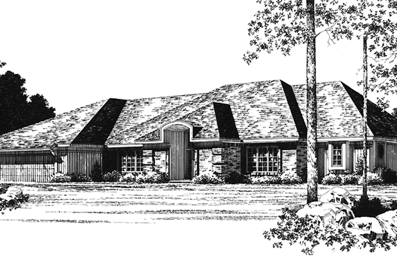 Home Plan - European Exterior - Front Elevation Plan #1001-111