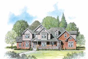 Architectural House Design - Victorian Exterior - Front Elevation Plan #308-258