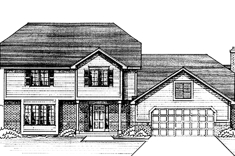 Home Plan - Colonial Exterior - Front Elevation Plan #51-859