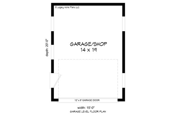 Floor Plan - Main Floor for Southern House Plan #932-823, 0 bath