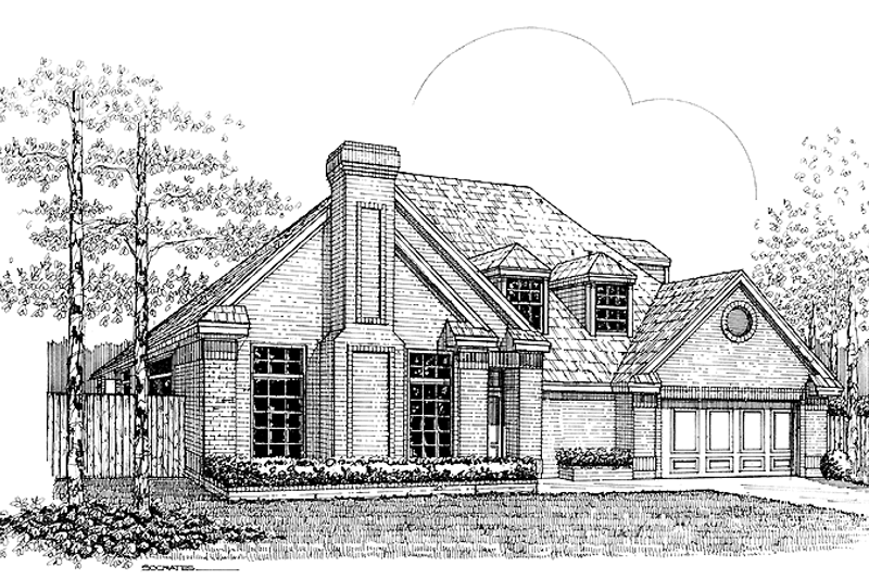Dream House Plan - Country Exterior - Front Elevation Plan #310-1002