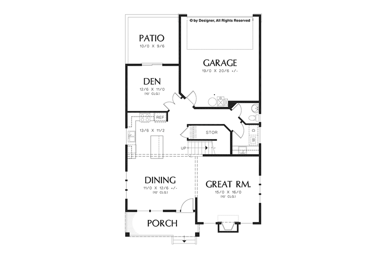 Dream House Plan - Floor Plan - Main Floor for Craftsman House Plan #48-920 - 4 bed, 2.5 bath