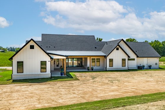 Exterior - Rear Elevation for European House Plan #1096-145 - 4 bed, 4.5 bath