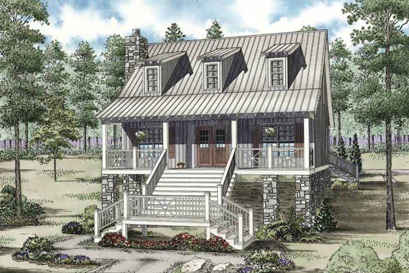 Dream House Plan - Country Exterior - Front Elevation Plan #17-3298